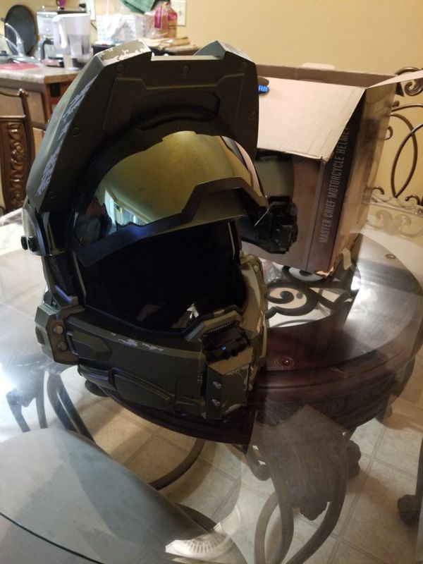 Halo Master Chief Motorcycle Helmet for Sale in Los