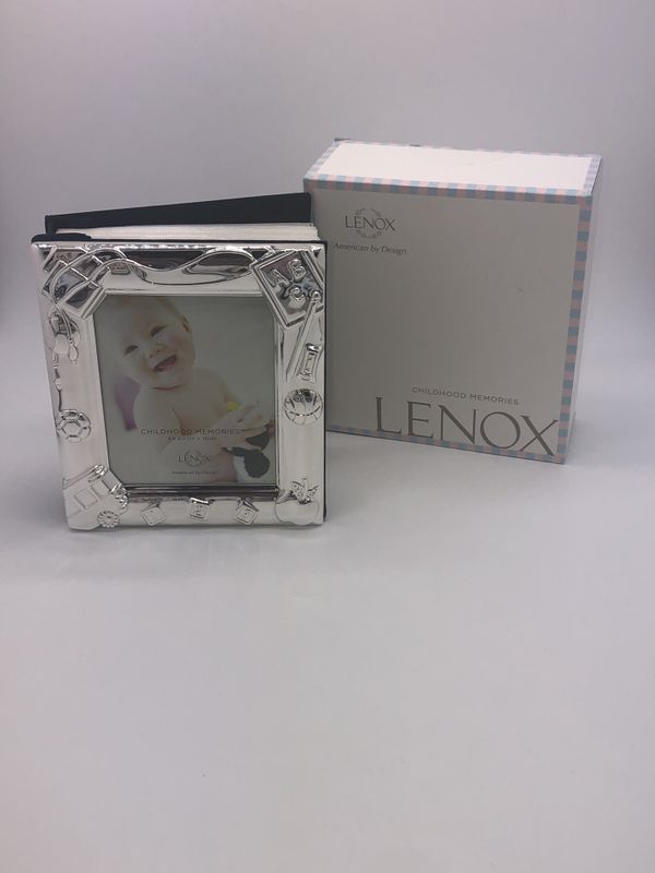 Lenox Silver Plate Metal Photo Album Picture Frame Front Baby