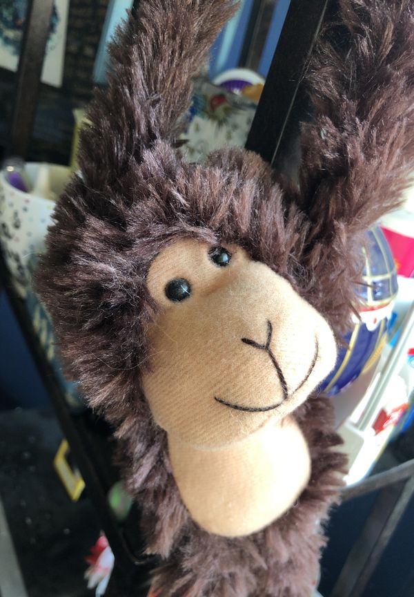 velcro monkey plush