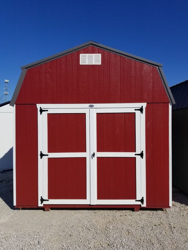 brand new 10x12 amish built high barn storage shed for