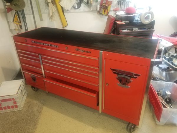 Snap on 75th Anniversary roll away tool box for Sale in Pomona, CA ...