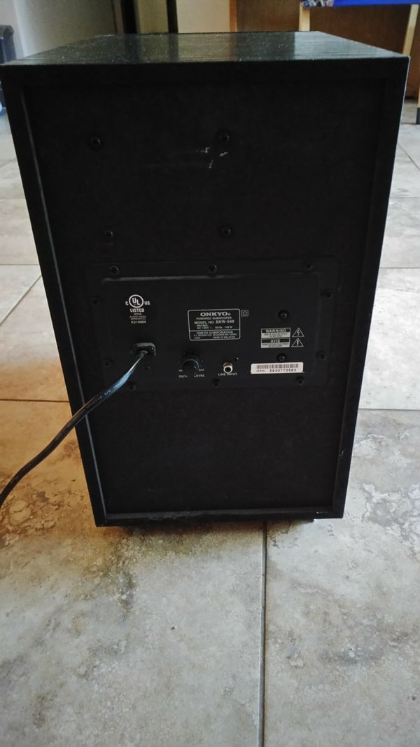 Onkyo Subwoofer SKW-540 for Sale in Scottsdale, AZ - OfferUp