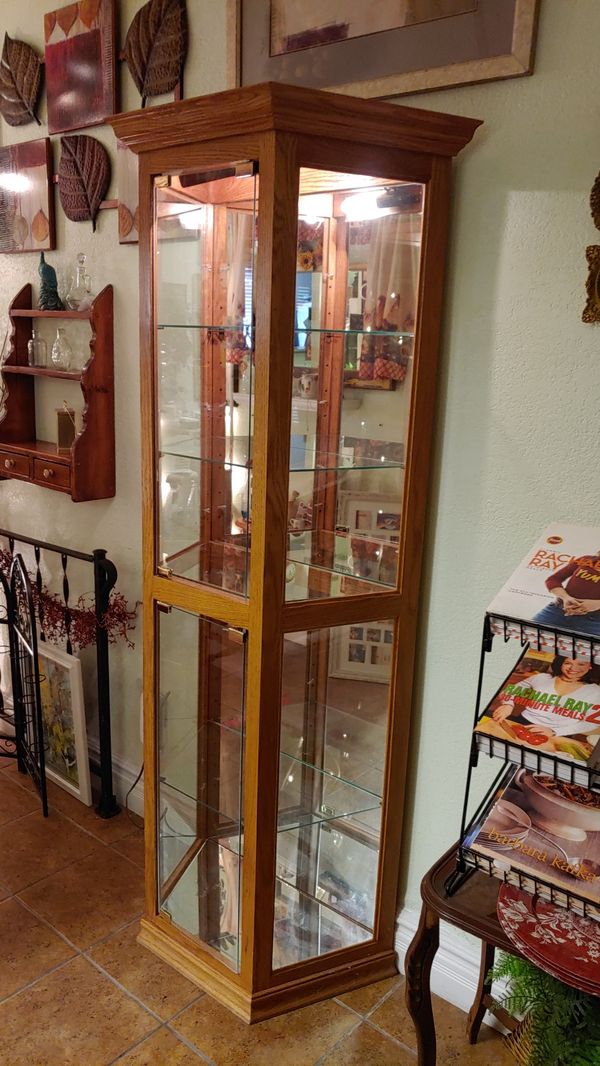 Glass curio for Sale in Youngtown, AZ OfferUp