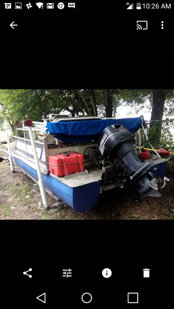 1989 landau 20ft pontoon boat for Sale in Tampa, FL OfferUp