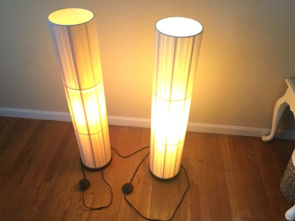 2 Crate Barrel Violin Floor Lamp For Sale In West Springfield