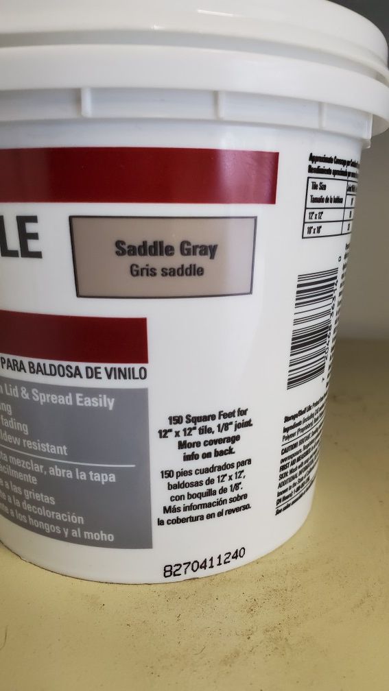 TEC Vinyl Tile Grout Saddle Gray for Sale in Federal Way, WA OfferUp