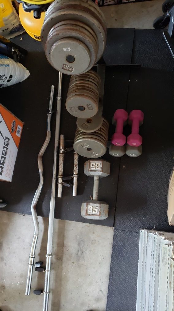 Weights & Bars Dumbbells Weight Tree. 195 LBS. FIRM. SOLD