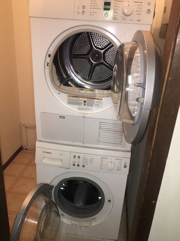 Bosch 22 inch stackable or side by side washer and dryer for Sale in ...