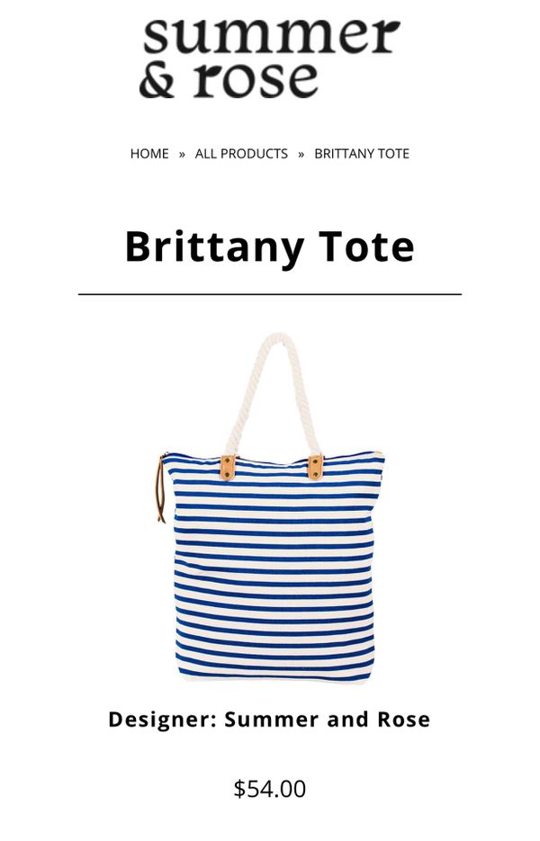 summer & rose brittany tote