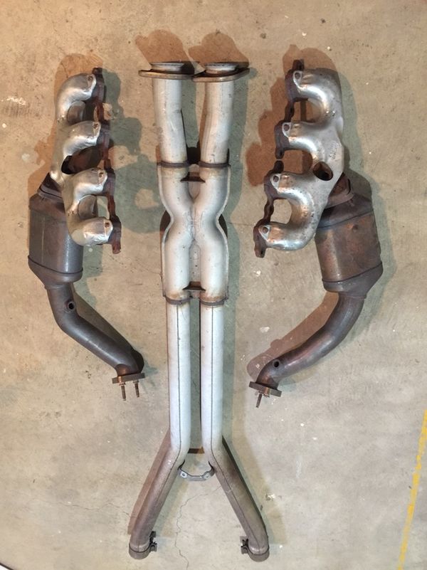 Corvette C6 factory OEM Exhaust manifolds with cats and xpipe for Sale