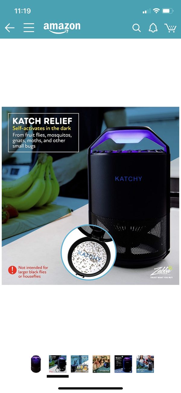 KATCHY Indoor Insect Trap: Bug, Fruit Fly, Gnat, Mosquito Killer