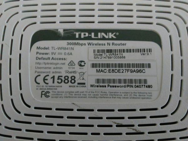 Tp Link Tl Wr841n V9 0 300mbps Wireless Home Router For Sale In Tampa Fl Offerup