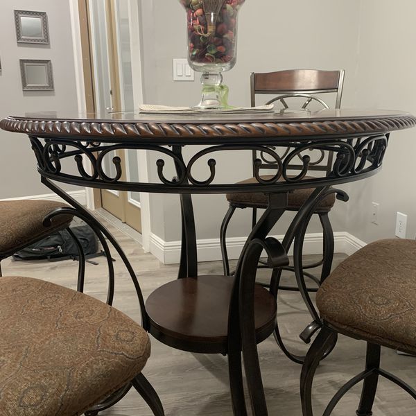 Ashley Furniture Wood Iron Table For Sale In Brandon Fl Offerup