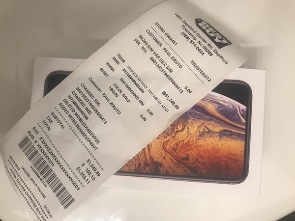 READ DESCRIPTION iPhone XS Max factory unlocked with receipt for Sale in Collingdale, PA - OfferUp