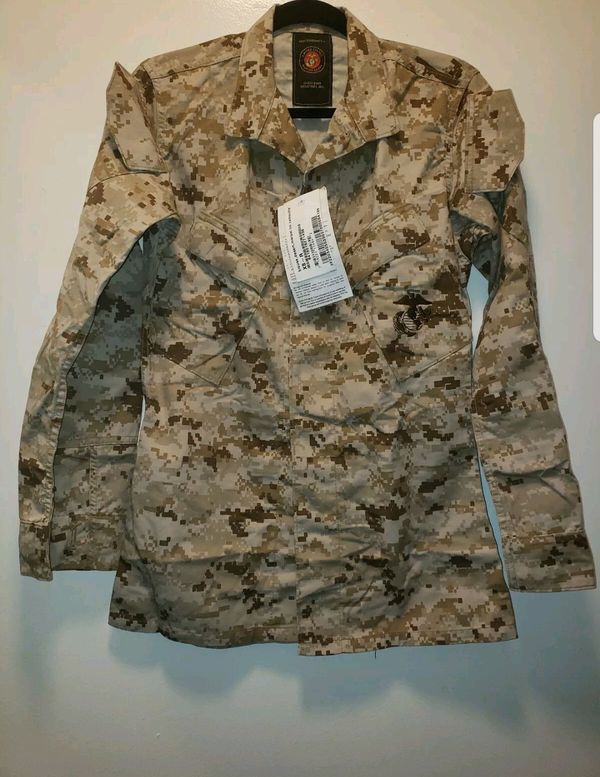 USMC MARINE CORPS MCCUU DESERT MARPAT UNIFORM BLOUSE TM CAMOUFLAGE NEW ...