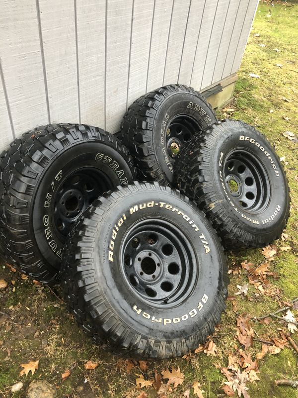 Jeep tj wheels 33x12.50 for Sale in East Hampton, CT OfferUp