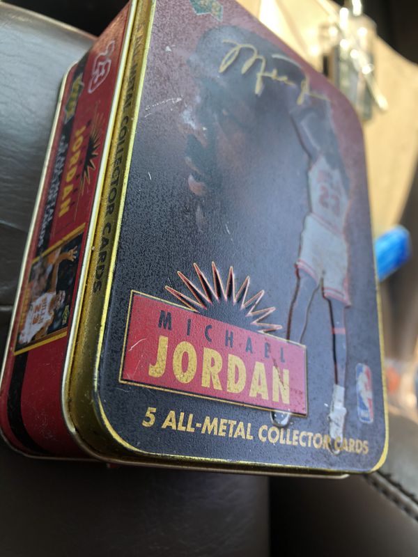 michael jordan 5 all metal collector cards