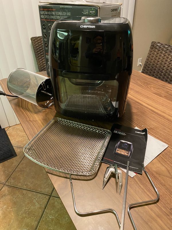 Chefman 6.3 Quart Digital Air Fryer+ Rotisserie, Dehydrator, Convection