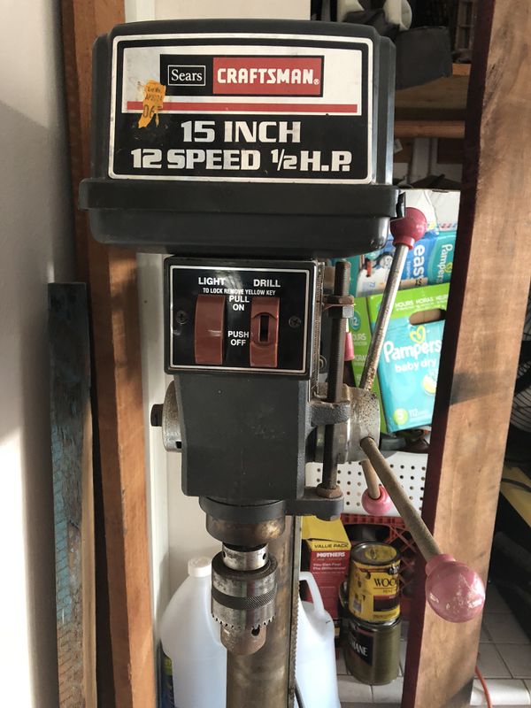 Craftsman Drill Press 12 Hp 15” 12 Speed For Sale In Fort Lauderdale