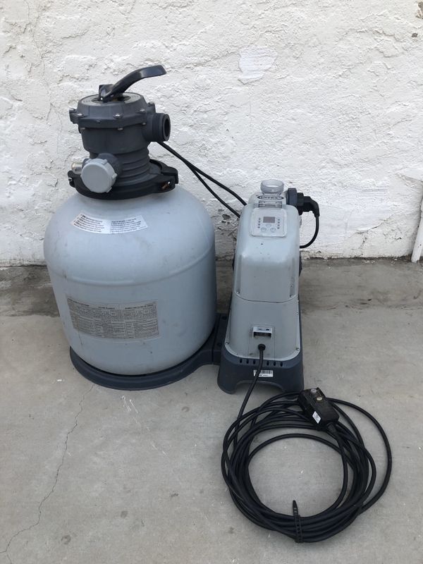 Intex Krystal Clear eco 201101 1500 GPH Sand Filter Pump & Saltwater