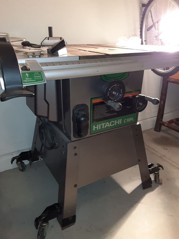 Hitachi table saw C 10FL Saw barely used for Sale in Buckeye, AZ OfferUp