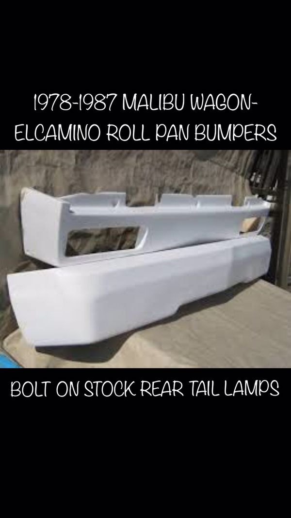 19781987 Chevrolet Malibu/Wagon/ElCamino Bumpers Fiberglass Roll Pans