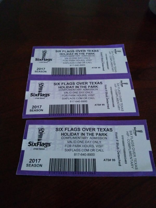 Six Flags Tickets For Sale In Arlington TX OfferUp