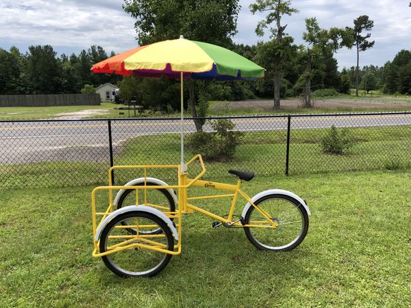 tricycle with umbrella