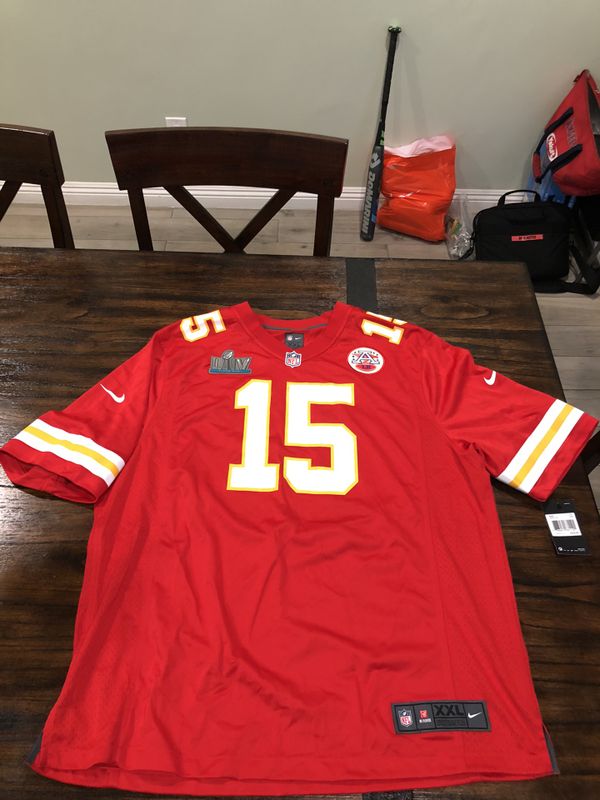 patrick mahomes red super bowl jersey