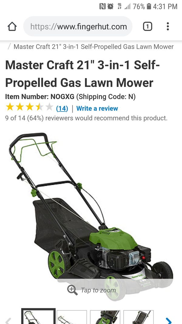 mastercraft 3 in 1 lawn mower