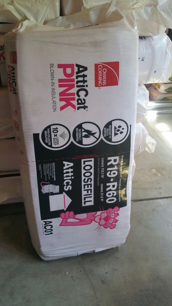 AttiCat PINK Expanding Fiberglass BlownIn Insulation System for Sale