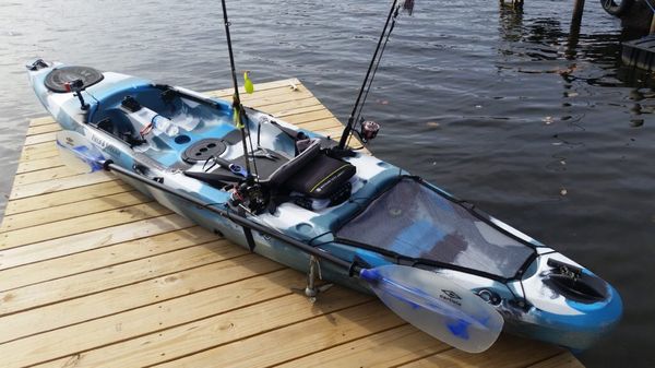 Eagle Talon 12 Fishing Kayak with Padded Seat and Paddles