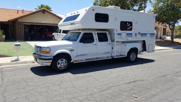 1995 F350 Ford Dully & Lance Camper for Sale in Hemet, CA - OfferUp