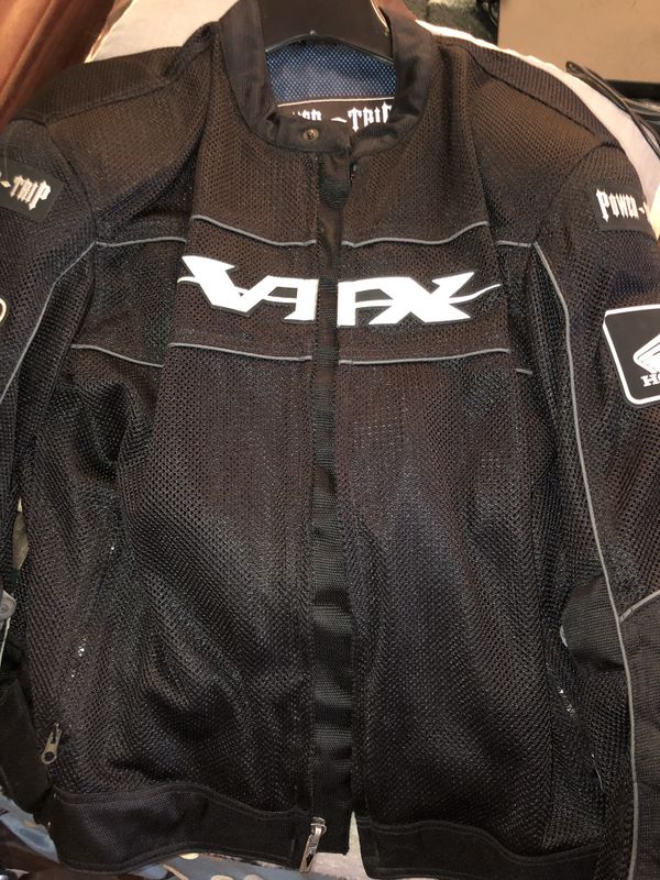 Honda VTX Power Trip Silver Mesh Motorcycle Riding Jacket for Sale in