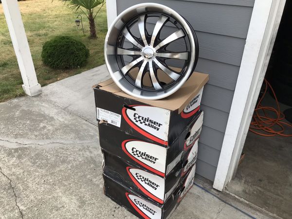 20 Inch Brand New Deep Dish Rims, 5 Lug Universal For Sale In Auburn 