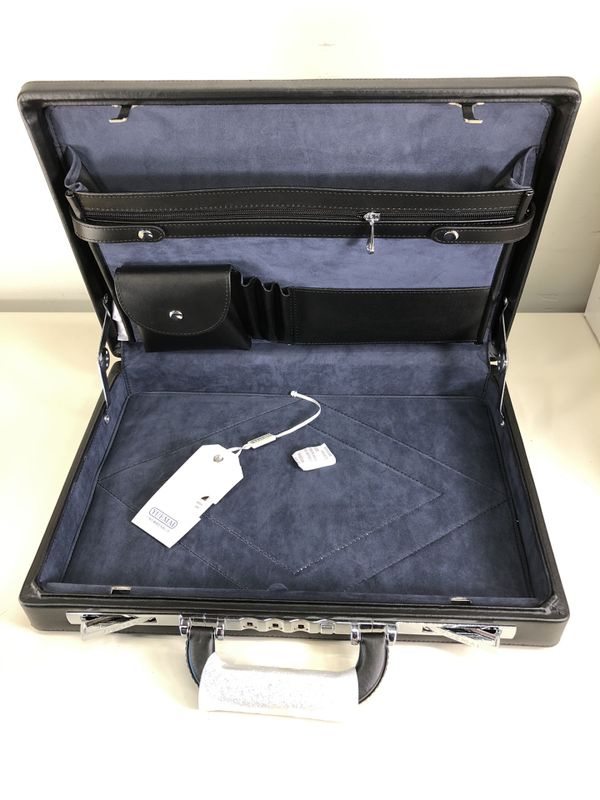 bonded leather briefcase