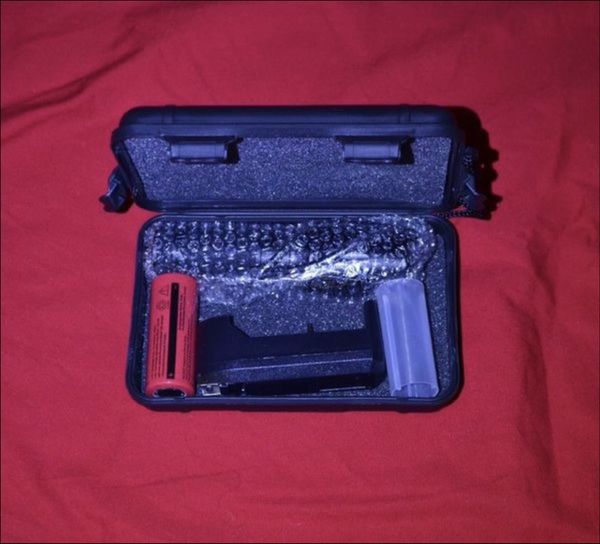 Falcon Tactical 8MRT Flashlight with Case & Rechargeable Battery for