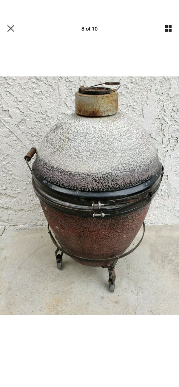 Original Japanese Imperial Kamado BBQ Smoker Grill & Cooker 5 with