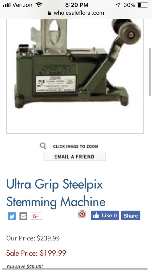 Floral Steel pick machine for Sale in Riverside, CA OfferUp