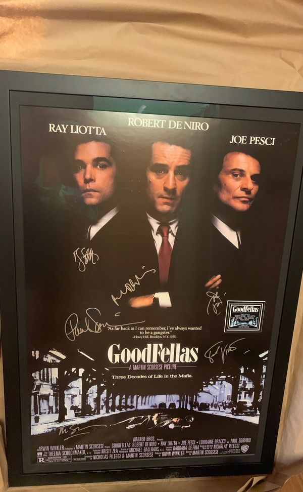 Goodfellas Cast Signed Poster for Sale in Seattle, WA - OfferUp