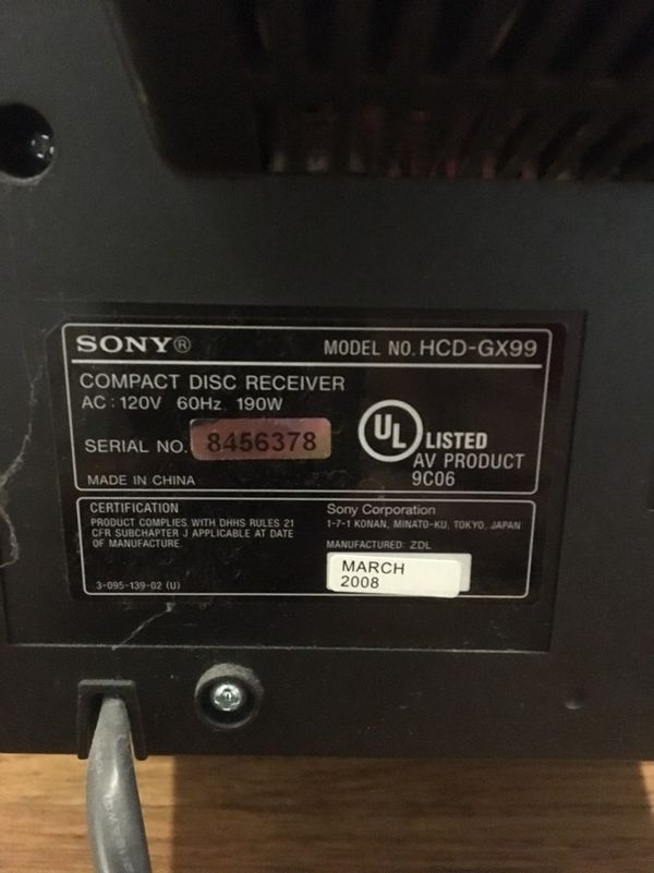 Sony Speaker System with Remote, Model No: SS-EC77 for Sale in San ...