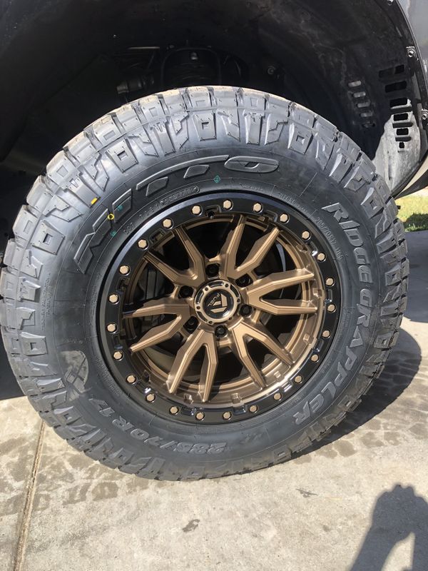 2020 Fuel rebel d681 bronze with Nitto Ridge Grappler 285/70/17