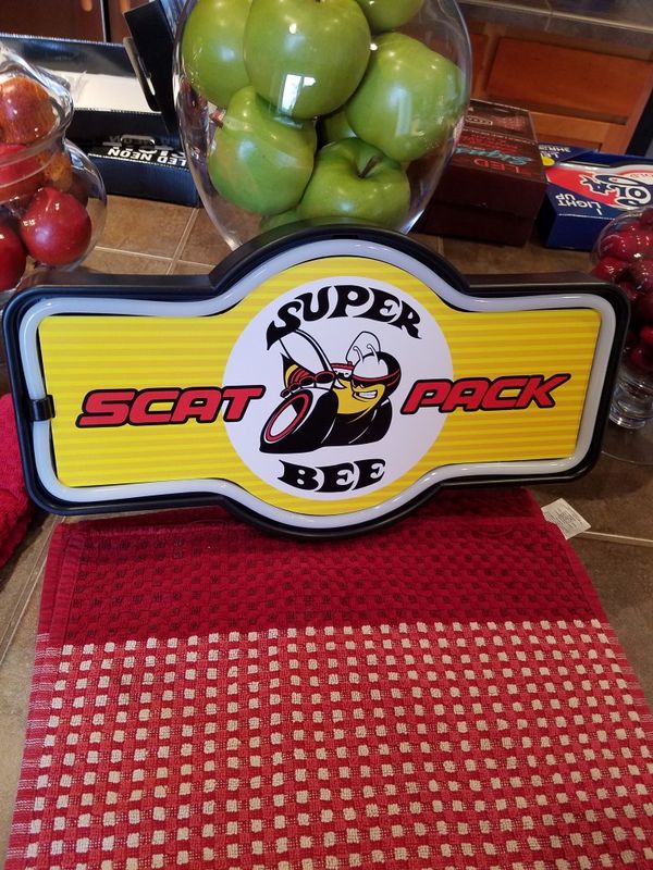 Car Dealerships Vancouver Wa >> Neon led scat pack bee logo muscle car Plymouth lighted ... Car Dealerships Vancouver Wa >> Neon led scat pack bee logo muscle car Plymouth lighted ...