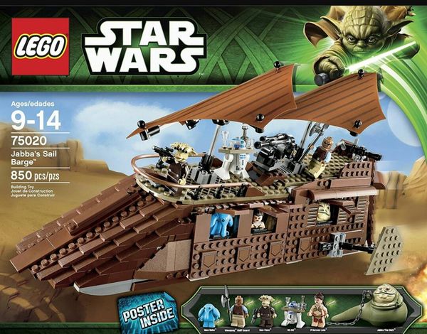 Star Wars Jabbas Sail Barge Lego 75020 New For Sale In