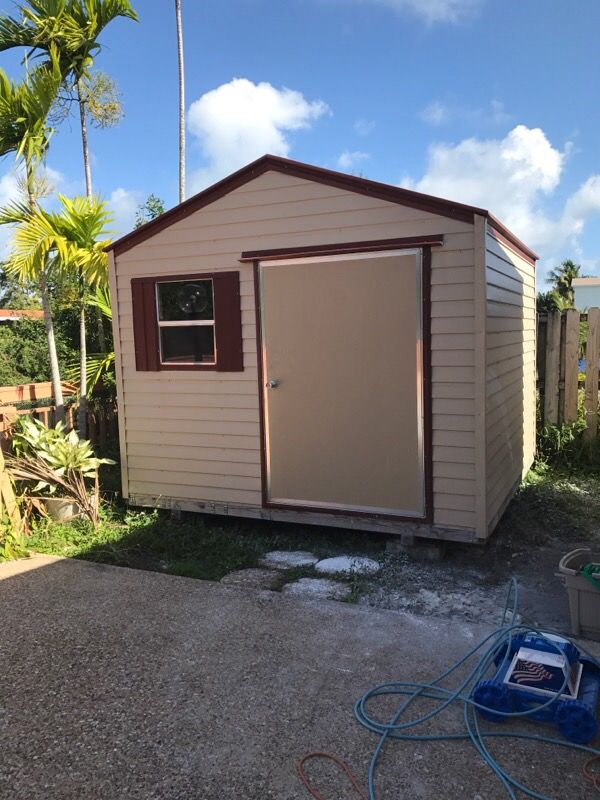 10x10 HURRICANE CERTIFIED SHED for Sale in Miami, FL OfferUp