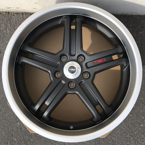 0815 Scion XB OEM TRD 19" Flat Black wheels 19x8 +48 5x114.3 (4 rims