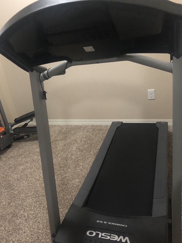 weslo fold up space saver treadmill