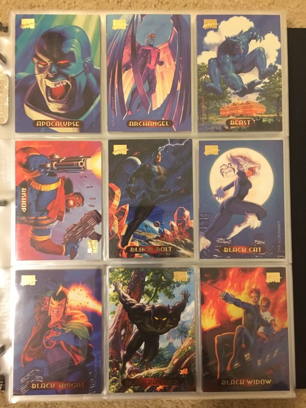 1994 Marvel Masterpieces Trading Cards COMPLETE BASE SET, NM 1140