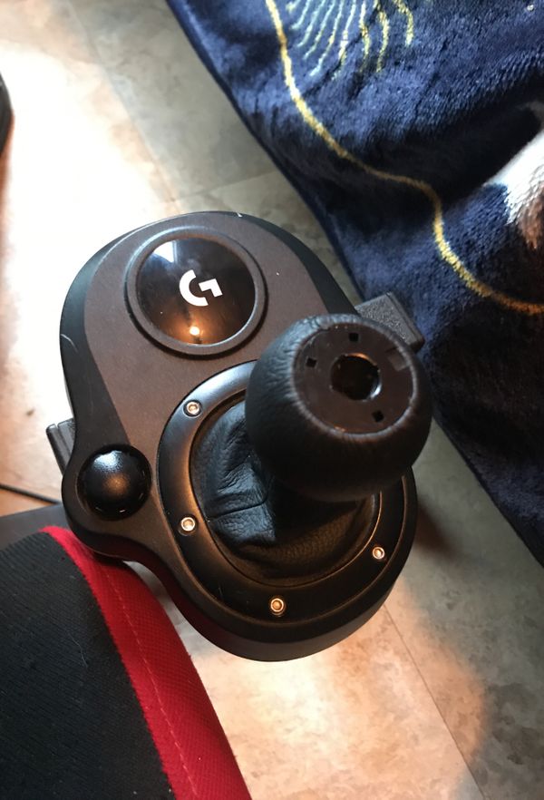 Xbox one Logitech steering wheel, shifter, pedals, and