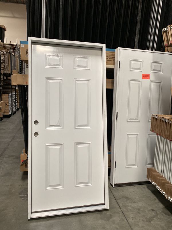 Pre hung entry door (solid steel and wood) 36x80 for Sale in Riverside ...